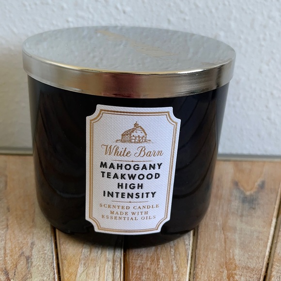 Bath And Bodyworks Mahogany Teakwood 3 Wick Candle